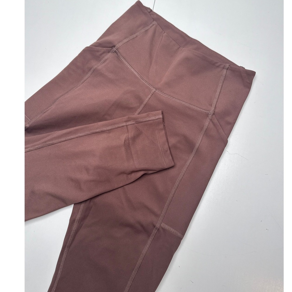 Girlfriend Collective Compressive High-Rise Pocket Leggings Mauve Brown Small